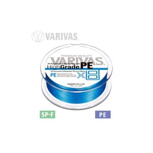 Varivas HIGH GRADE PE X8 OCEAN BLUE 150m 0.148mm 16lb PE 0.8