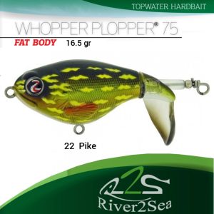 River2Sea Whopper Plopper 75 - Color 22 Pike