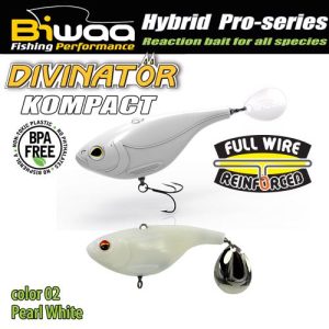 BIWAA DIVINATOR KOMPACT 50 5cm 20gr 02 Pearl White