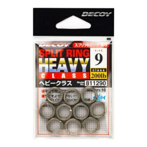 KULCSKARIKA SPLIT RING DECOY R-5 HEAVY CLASS SILVER 9 200lbs