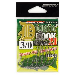 OFFSET HOROG DECOY WORM 21 DIGGIN HOOK 3/0