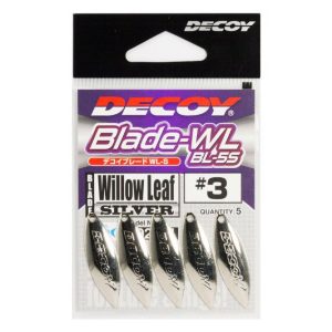 SPINNER BLADE DECOY BL-5S WILLOW LEAF SILVER 3.5