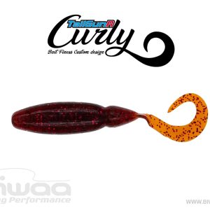 BIWAA TAILGUNR CURLY 2.5" 6.3cm 012 Bloodworm Texas Craw
