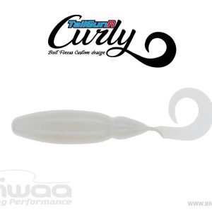 BIWAA TAILGUNR CURLY 2.5" 6.3cm 008 Pearl White