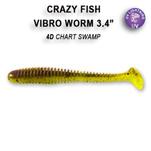 Crazy Fish Vibro Worm 3.4"